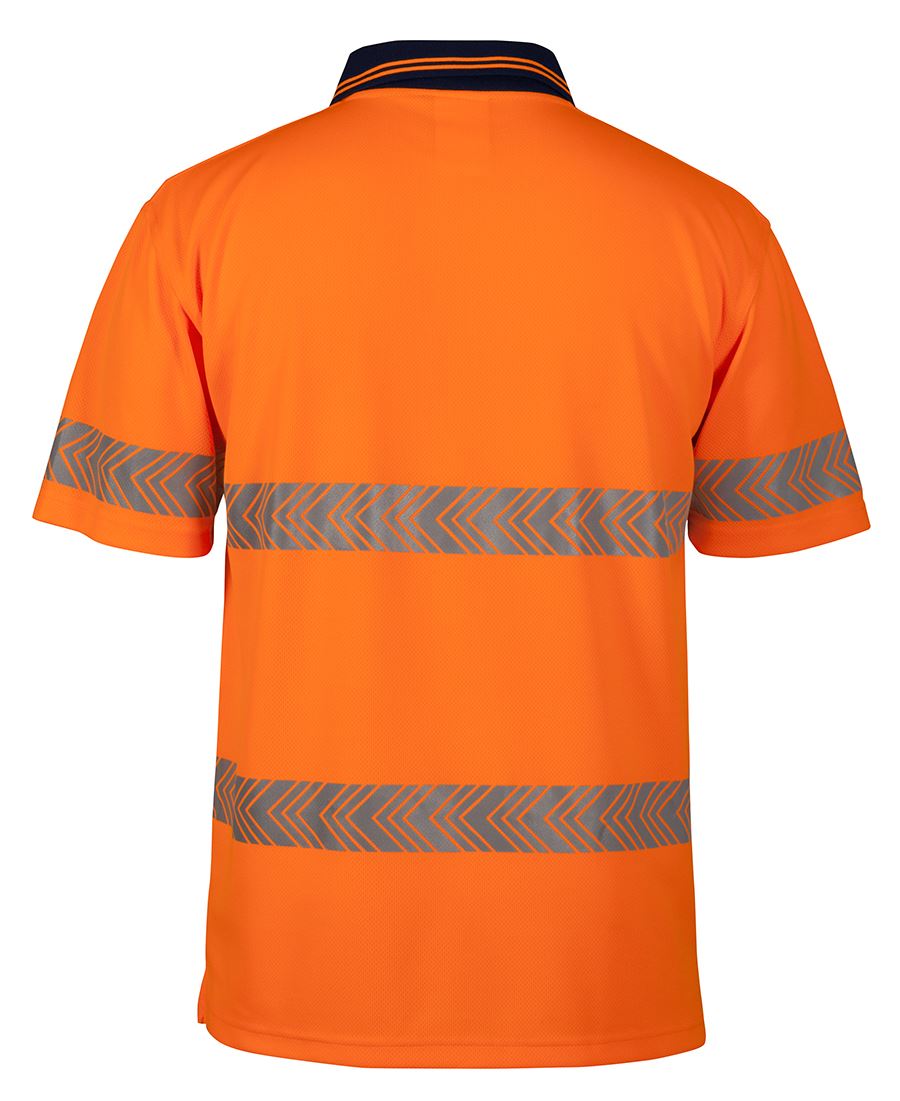 JB's Wear HI VIS S/S SEGMENTED TAPE POLO 6HSST