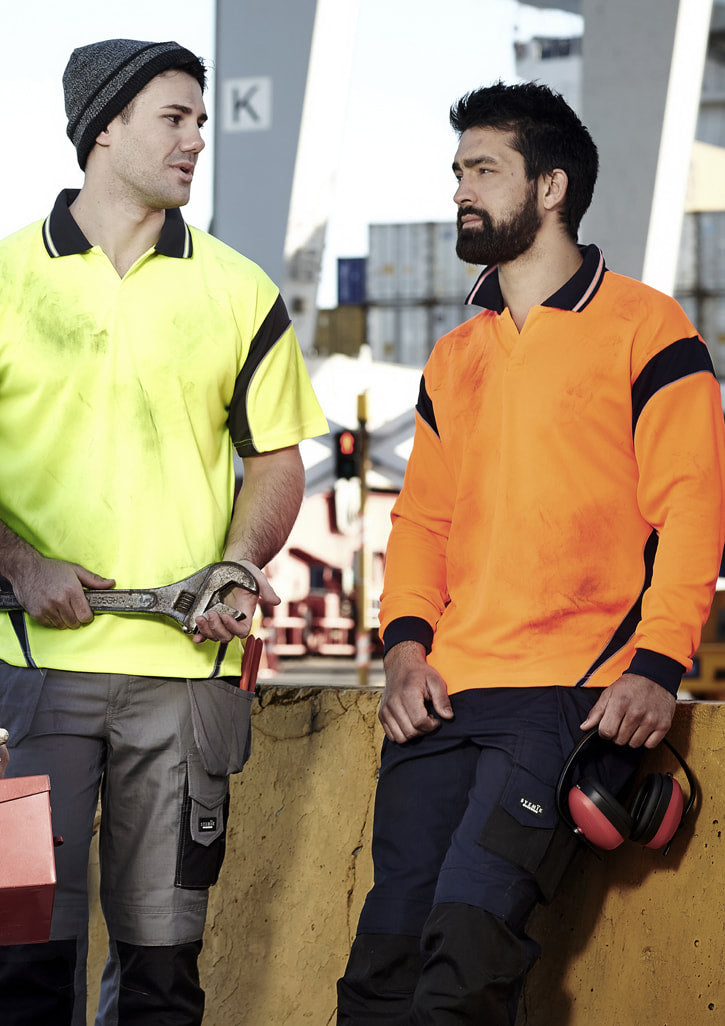 Syzmik Mens Hi Vis Aztec Polo - Short Sleeve ZH248