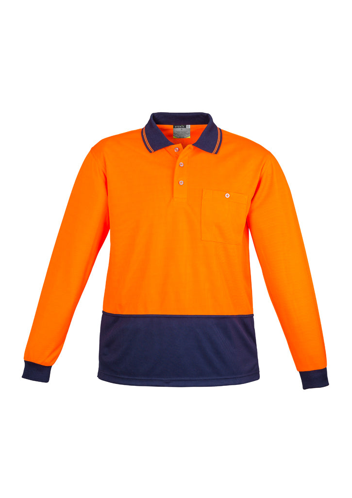 Syzmik Unisex Hi Vis Basic Spliced Polo - Long Sleeve ZH232