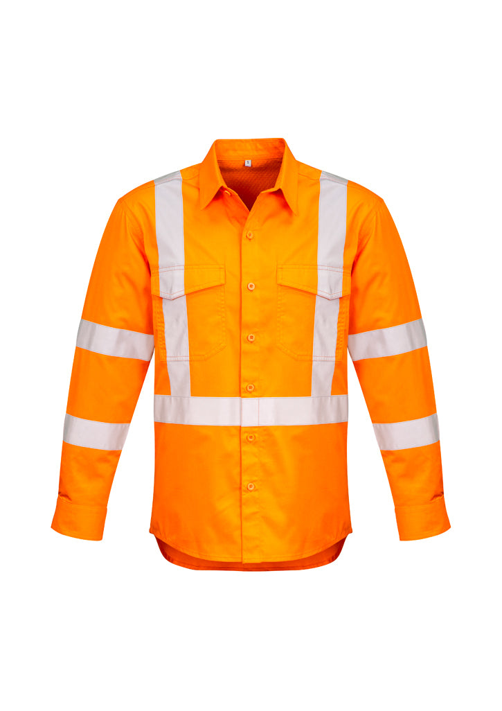 Syzmik Mens Hi Vis X Back Taped Shirt ZW690