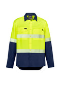 Syzmik Mens Hi Vis Outdoor Segmented Tape L/S Shirt ZW470