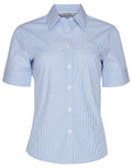 Benchmark M8234 Women's Balance Stripe Short Sleeve Shirt