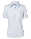 Benchmark M8100S Women's Self Stripe Short Sleeve Shirt