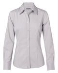 Benchmark M8200L Women's Ticking Stripe Long Sleeve Shirt