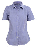 Benchmark M8320S Ladies Multi Tone Check Short Sleeve Shirt