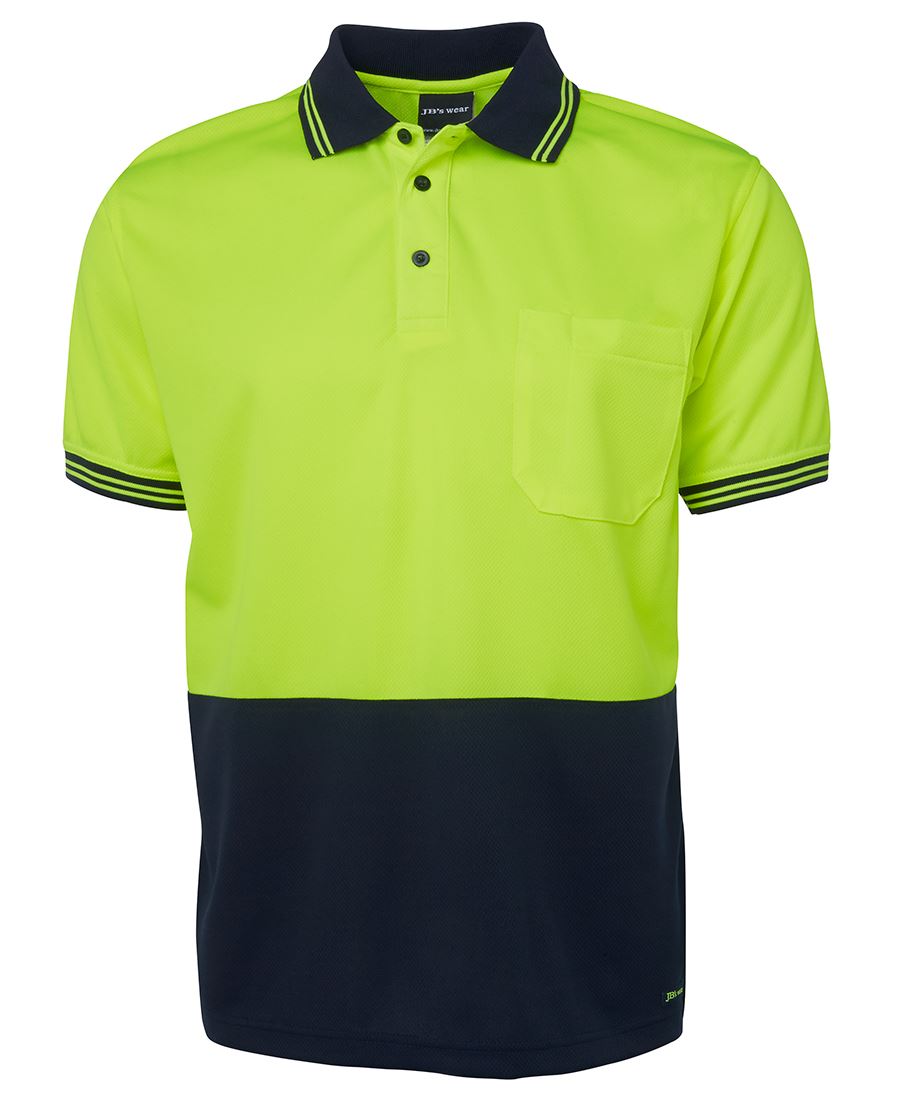 JB's Wear Hi Vis S/S Traditional Polo 6HVPS