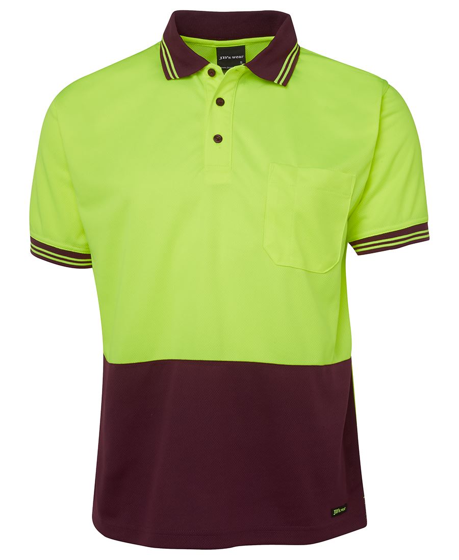 JB's Wear Hi Vis S/S Traditional Polo 6HVPS