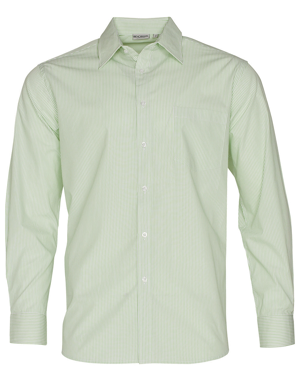 Benchmark M7232 Men's Balance Stripe Long Sleeve Shirt