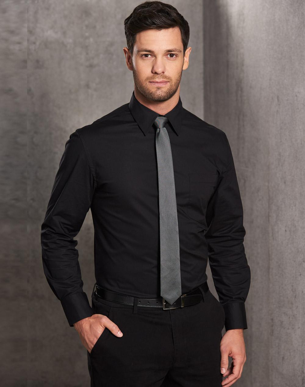 Benchmark M7020L Men's Cotton/Poly Stretch Long Sheeve Shirt