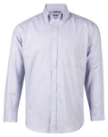 Benchmark M7922 Men's Dot Contrast Long Sleeve Shirt