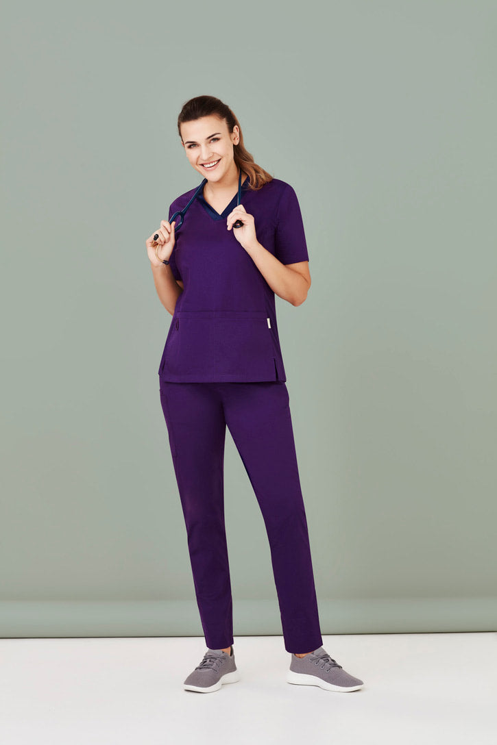 Biz Care Women's Riley V-Neck Scrub Top CST043LS