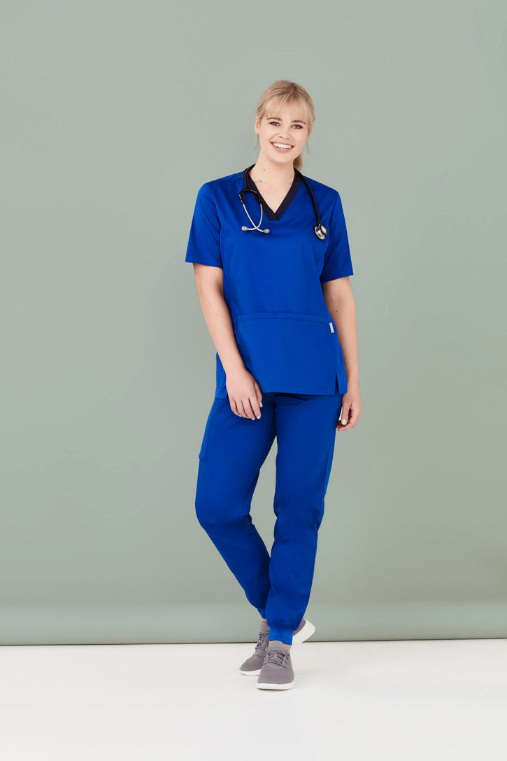 Biz Care Women's Riley V-Neck Scrub Top CST043LS