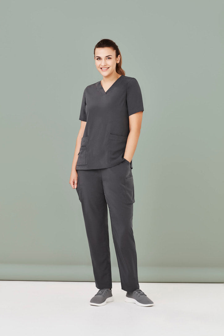 Biz Care Women's Avery Multi-Pocket Straight Leg Pant CSP944LL