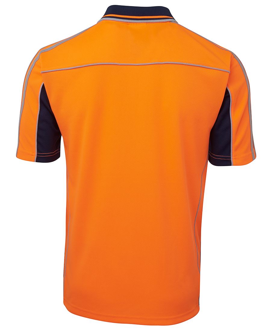 JB's Wear Hi Vis S/S Arm Tape Polo 6AT4S