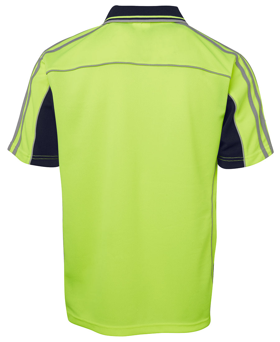 JB's Wear Hi Vis S/S Arm Tape Polo 6AT4S