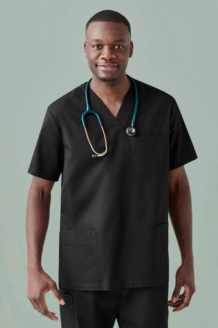 Biz Care MENS TOKYO V-NECK SCRUB TOP CST141MS
